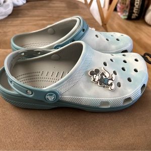 Disney Park Mickey Mouse Tie-Dye Blue Crocs Clogs Adult 
M7/W9